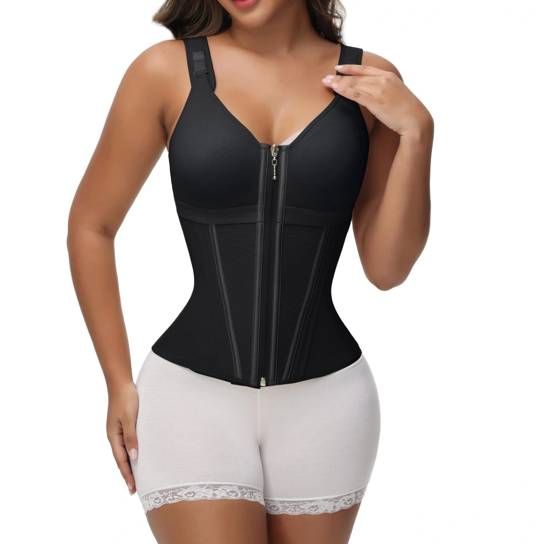 SHAPHER Waist Shapewear for Women with Bra Girdle Workout Shapewear with Adjustable Shoulder Strap