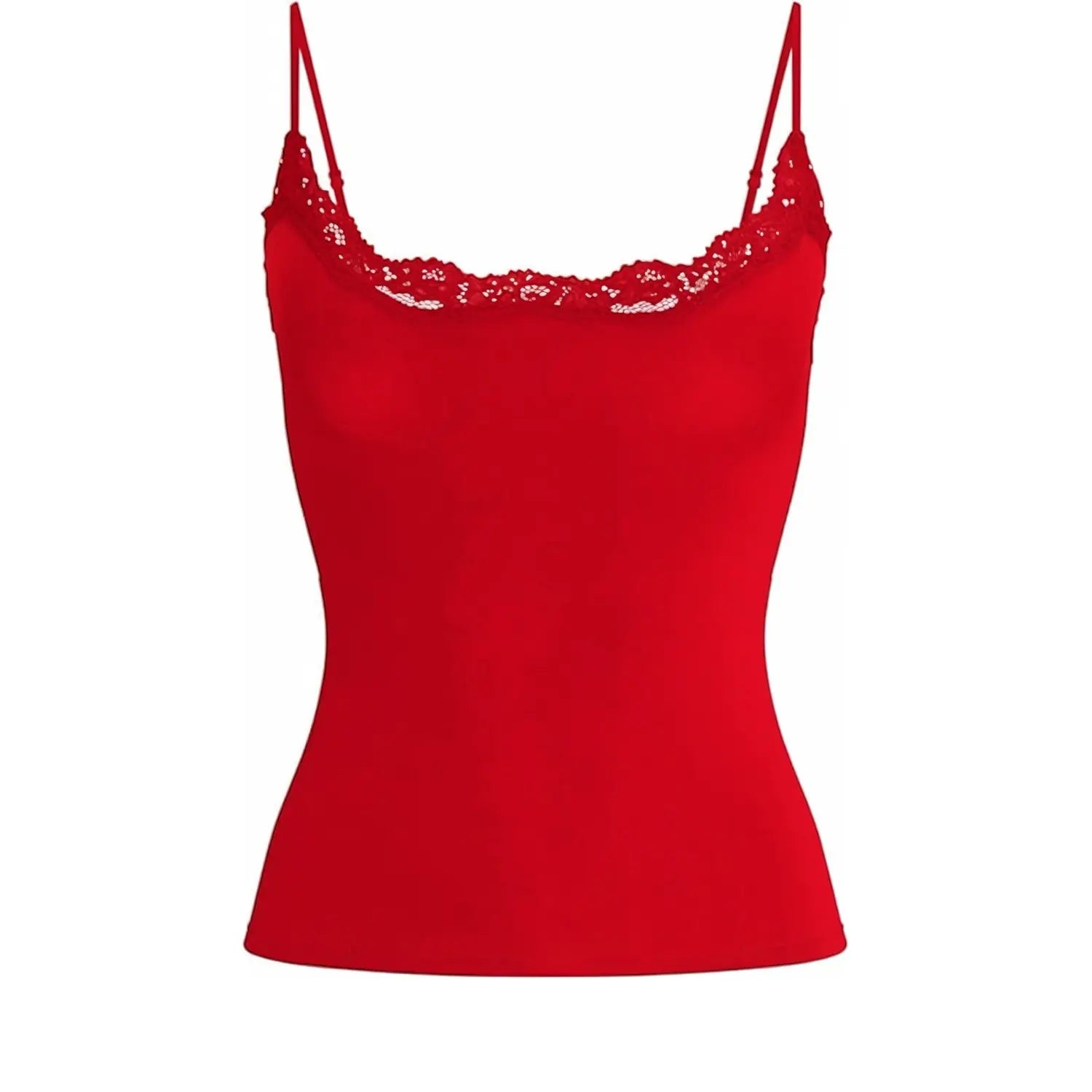 Starrylion Padded Lace Cami Top Double Lined Sexy Tank Top Spaghetti Strap Club Party Shirt