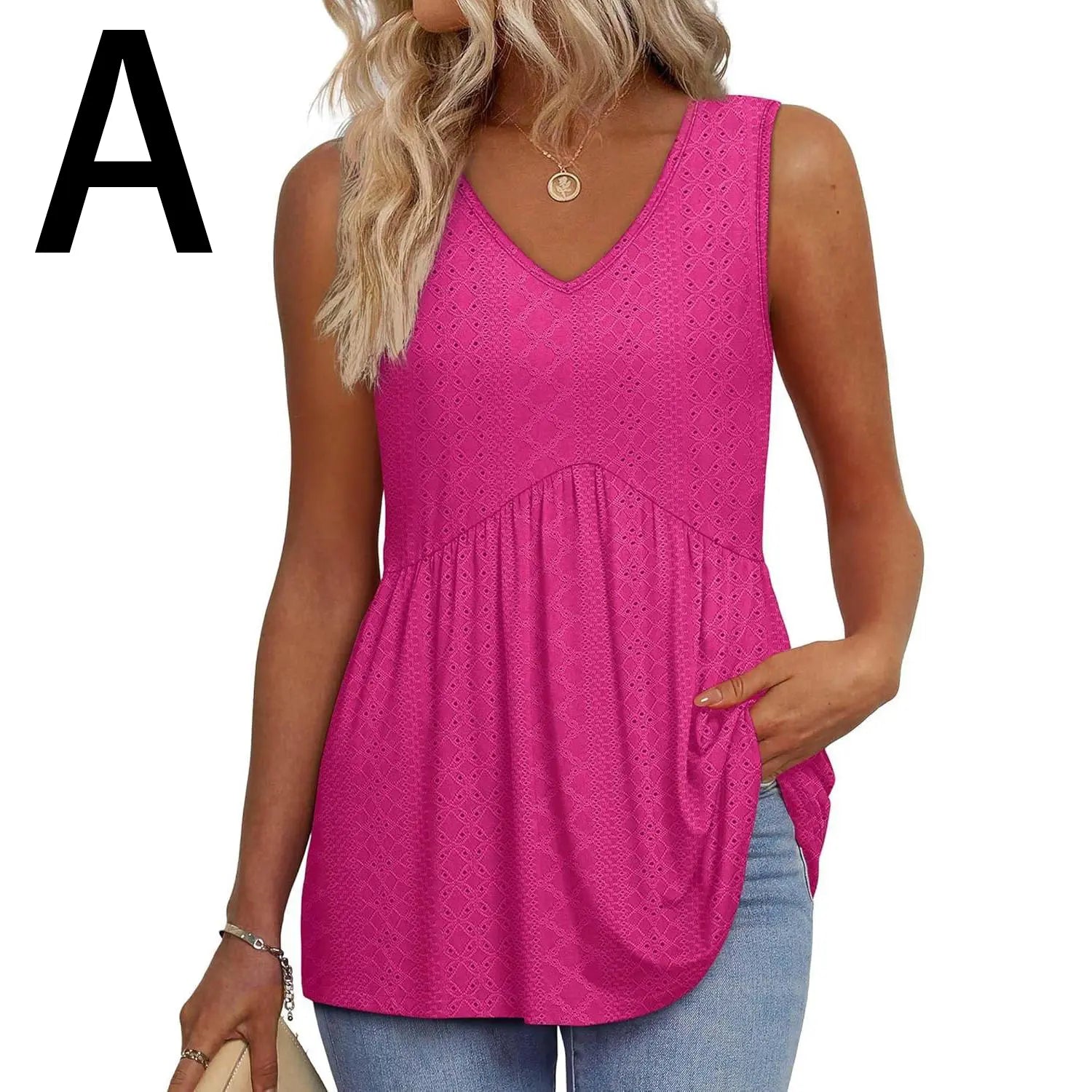 Womens Tank Tops 2025 Flowy Peplum Tops (Size Up 1-2 for Oversized Look) for Women Dressy Sleeveless V Neck Babydoll Tank Tops Fabric Stretchy tank tops summer tops