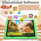 KidsTablet 10.1-inch Android children's tablet with dual cameras for vision protection, parental control for children's education tablet with WiFi