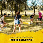 Vivere SMASHNET Outdoor Family Backyard Play Volleyball Tennis GameSet