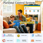 KidsTablet 10.1-inch Android children's tablet with dual cameras for vision protection, parental control for children's education tablet with WiFi