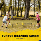 Vivere SMASHNET Outdoor Family Backyard Play Volleyball Tennis GameSet