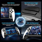 X9 Retro Handheld Game Console with 5.5-inch HD IPS Eye-Protection Screen, Retro Gaming Console with TXT E-Book, Linux System, TV Output, 6200+ Games, External Gamepad, Music, 2000mAh Handheld Console