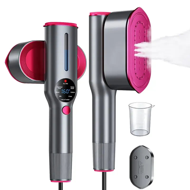 Dr.Flash Garment Steamer for Clothes, Portable Travel Clothing Steamer Iron, 7 Mode with LED Display, 5s Fast Heating, 90° Swivel Handle