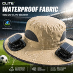 New Solar-Powered Outdoor Cooling Fan Hat — Sun Protection Hat with Solar Fan