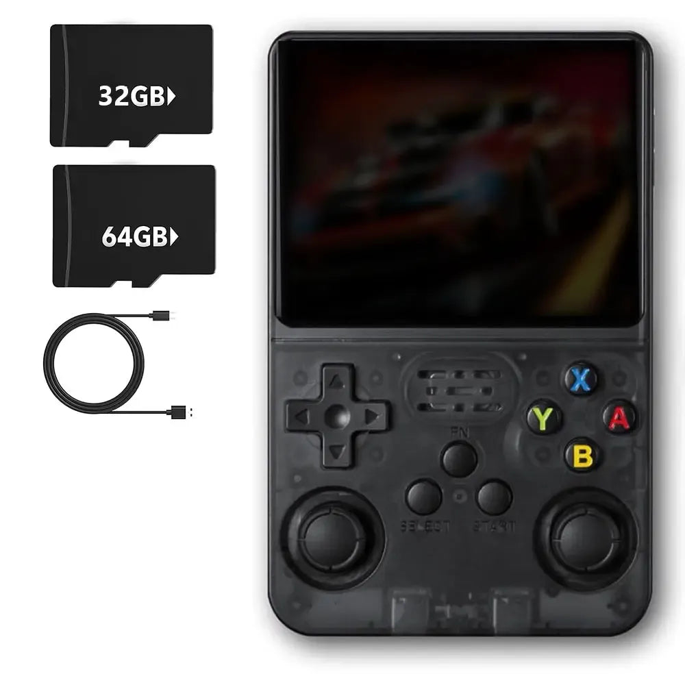 WUDS R36S Retro Handheld Game Console, Preinstalled Emulator 32+64GB TF Card - 15000+ Classic Games, 3.5-inch IPS Screen Linux Retro Arcade Pocket Console Video Player Protection