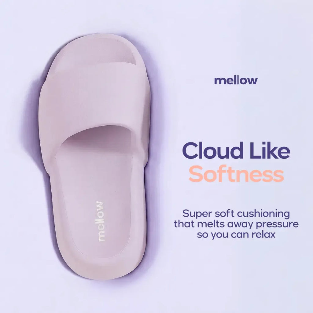 MellowSoft Dream Slides - miękkie, ściskane, wodoodporne klapki z poduszką