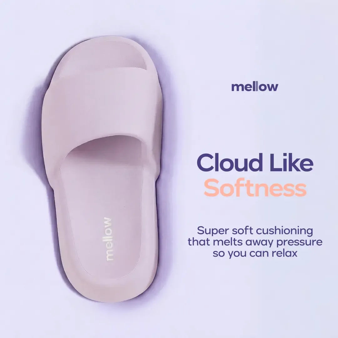 MellowSoft Dream Slides - miękkie, ściskane, wodoodporne klapki z poduszką