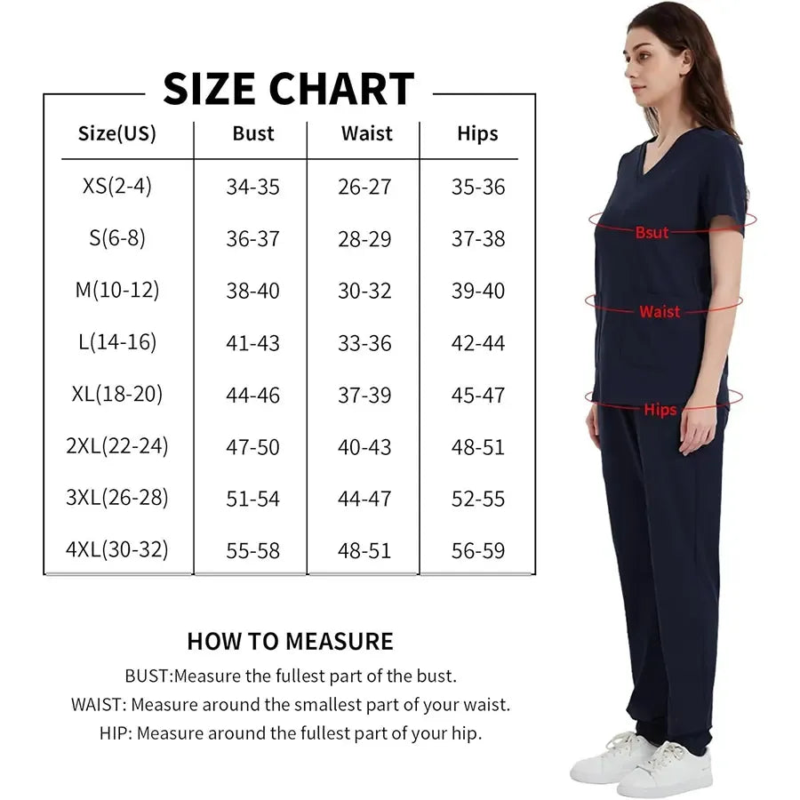 Stretchy Scrub Tops Nurse Uniform Tops for Women with Pockets Soft Nursing Clothes Breathable Workwear Vneck Womenswear Fitted Basic Minimalist