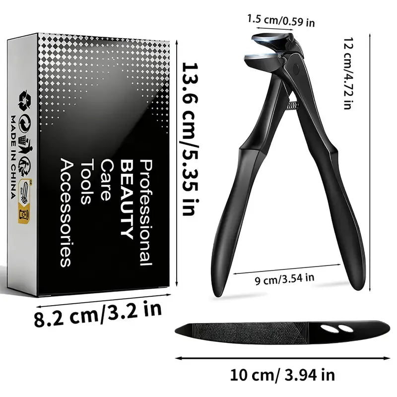 Extra-long handle nail clippers, enhanced model, suitable for thick and hard nails