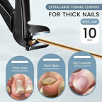 Extra-long handle nail clippers, enhanced model, suitable for thick and hard nails