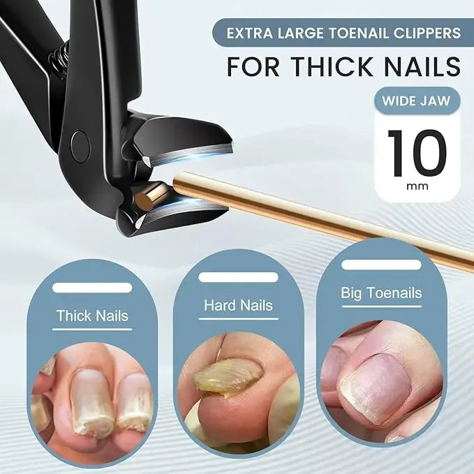 Extra-long handle nail clippers, enhanced model, suitable for thick and hard nails