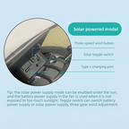 2026 New Three Solar Fan Outdoor Cooling Fan Hat — Sun Protection Hat with Solar Fan,Three-Power Rechargeable Fan
